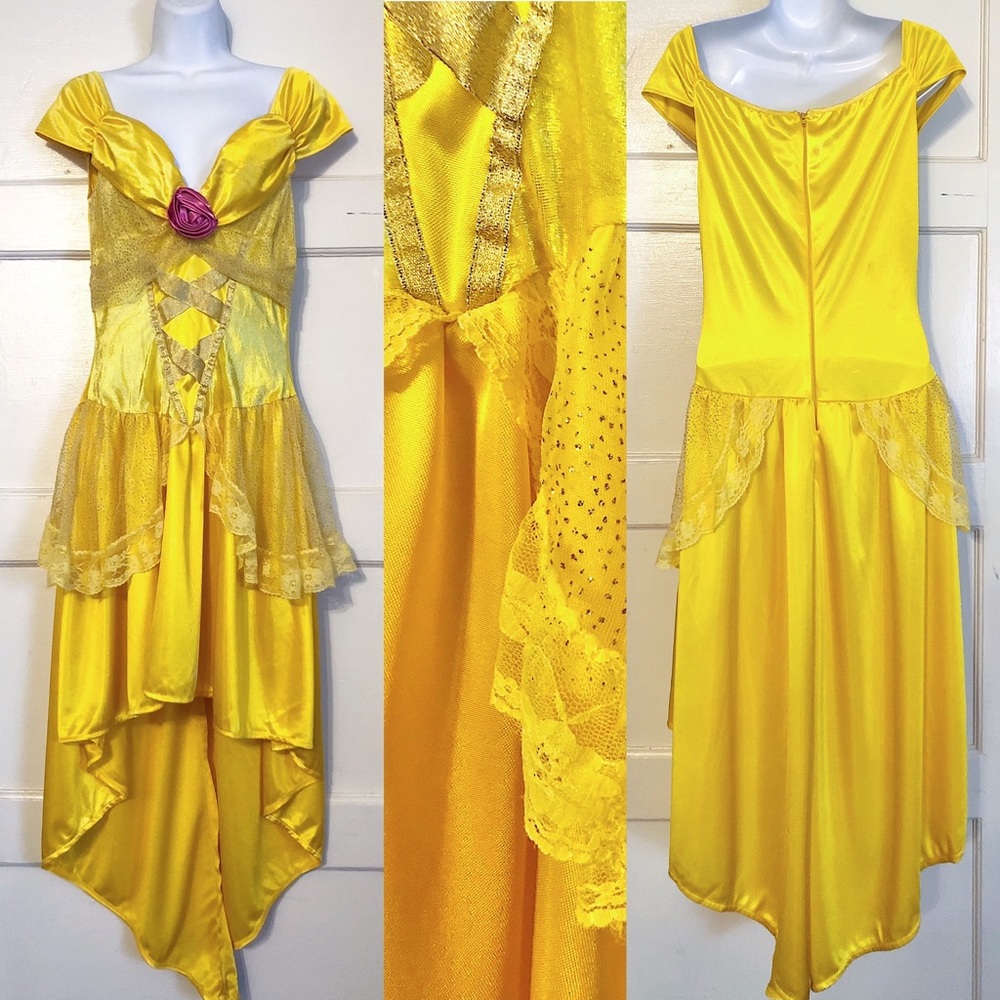 Official Beauty Princess cosplay costume dress golden size medium/Large M/L